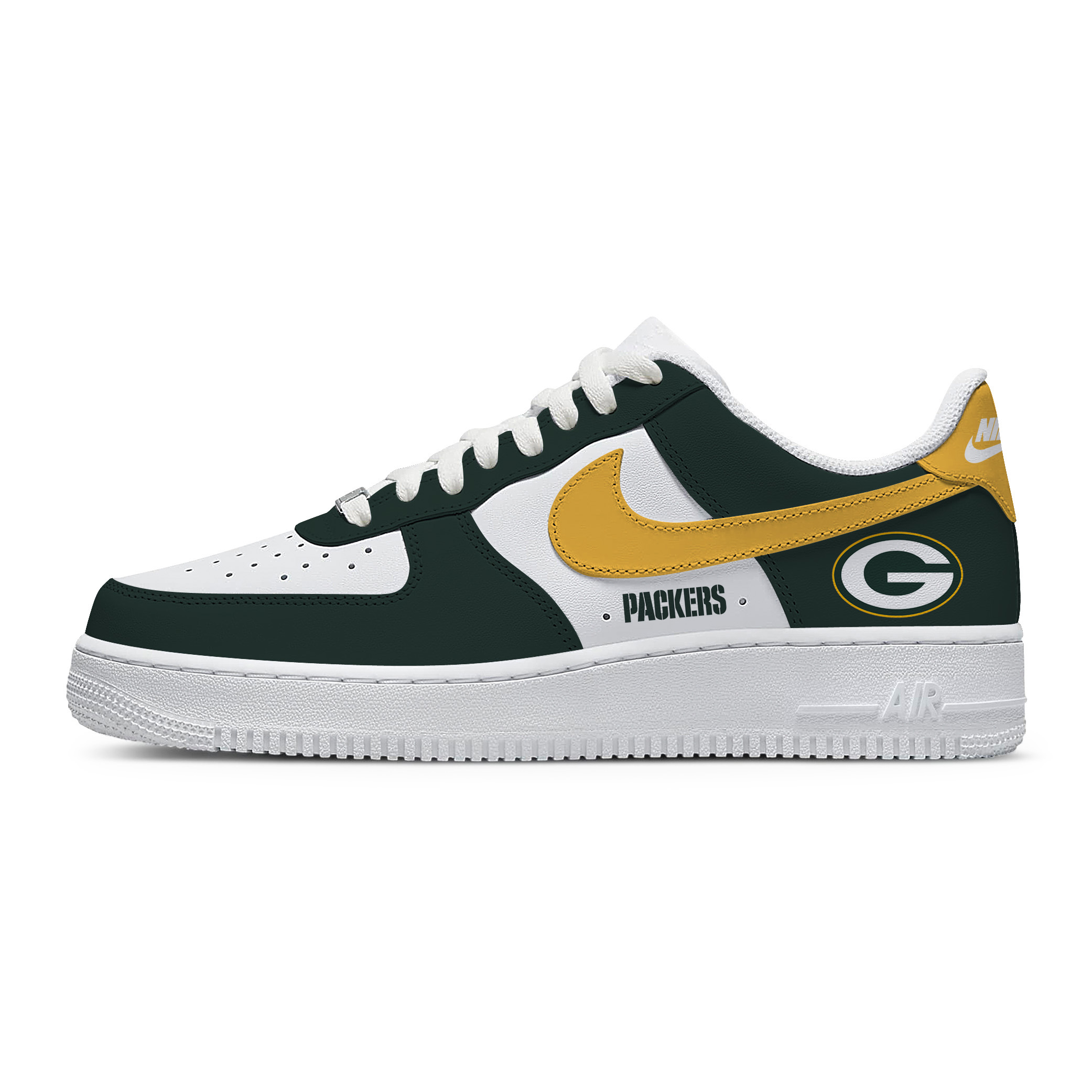 Custom Nike Air Force 1 Low x NFL Green Bay Packers - Exclusive Edition