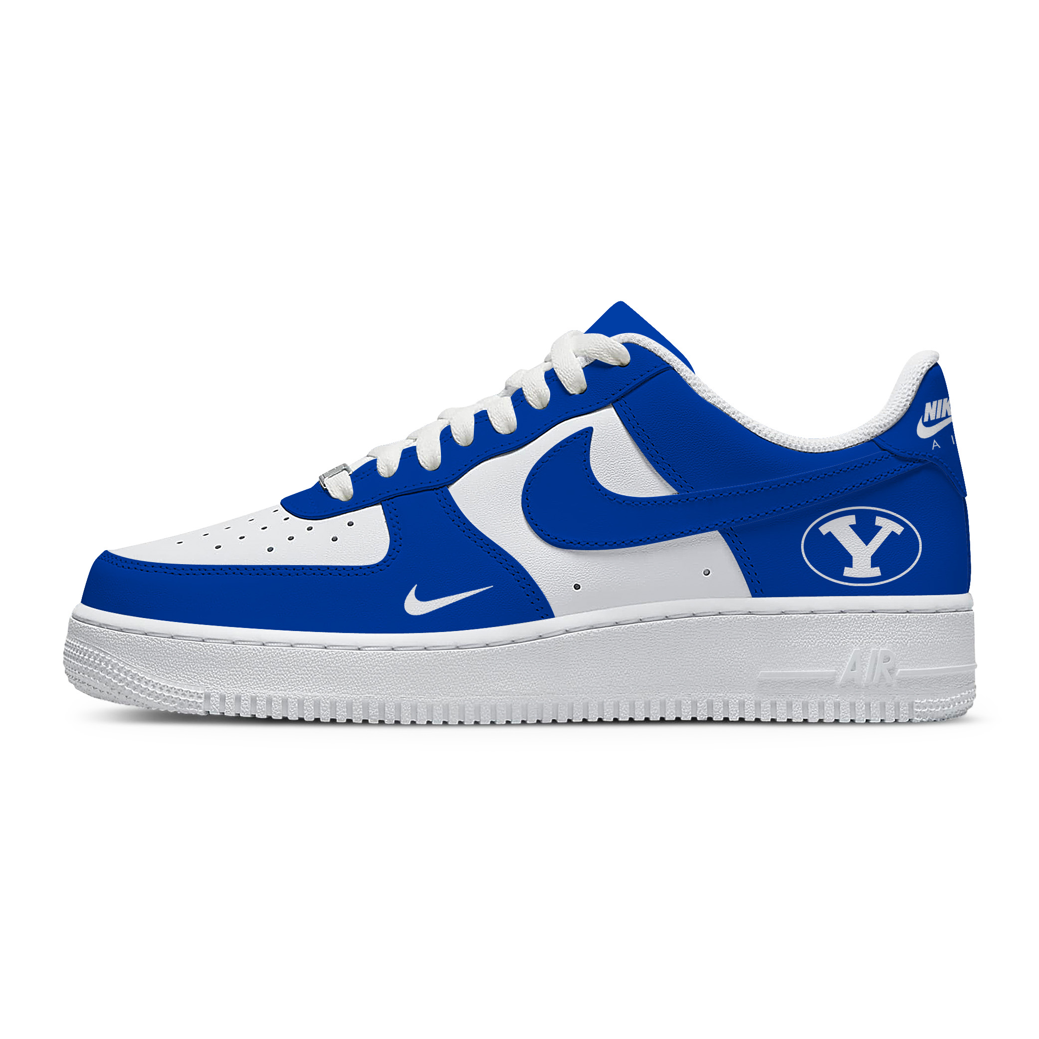 Custom Nike Air Force 1 Low x NCAA BYU Cougars - Officially Licensed BYU Sneakers