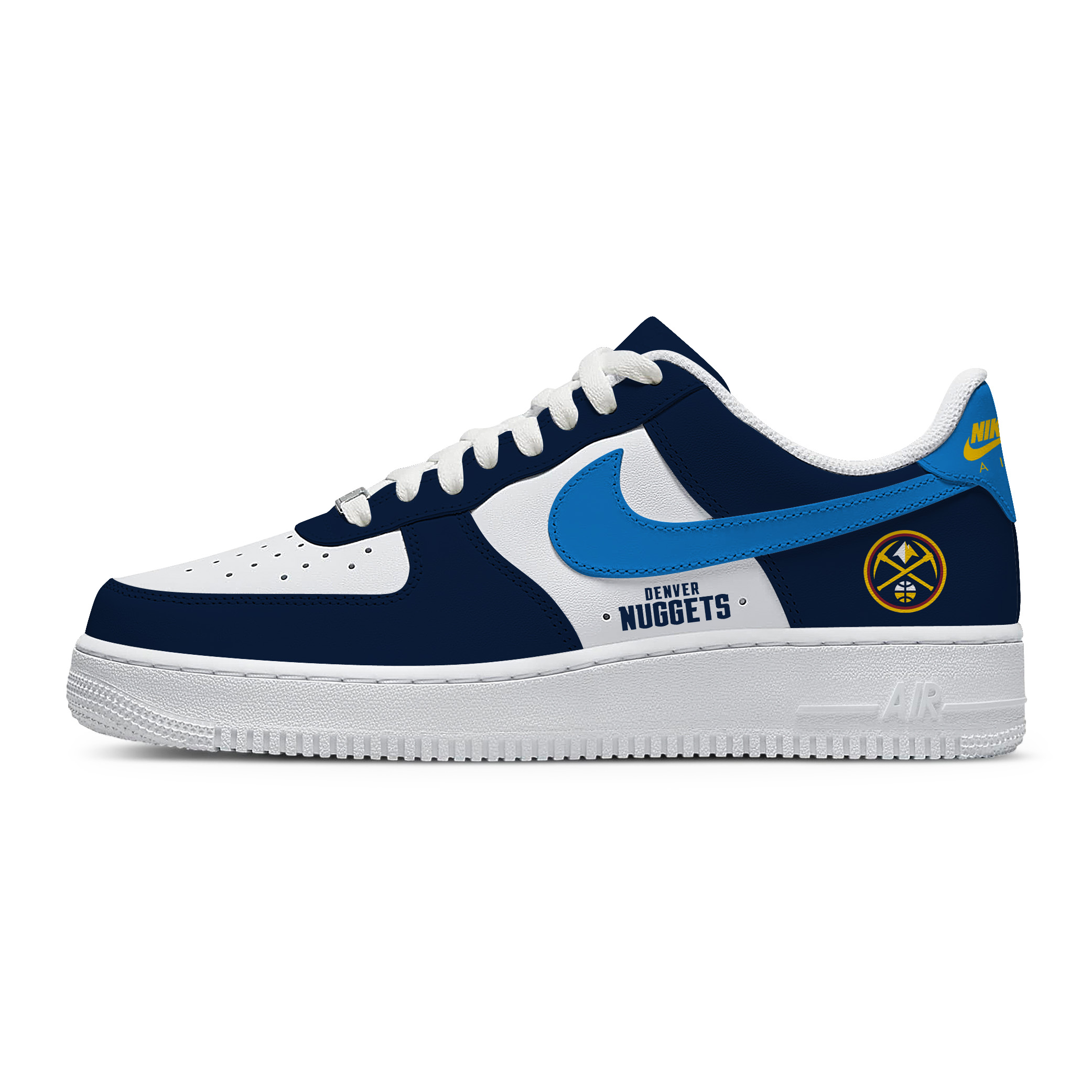 Custom Nike Air Force 1 Low x NBA Denver Nuggets - Exclusive Sneakers