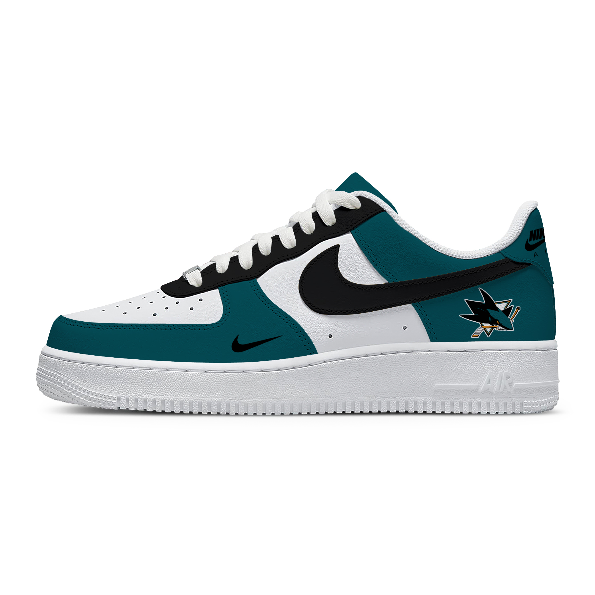 Custom Nike Air Force 1 Low x NHL San Jose Sharks - Limited Edition