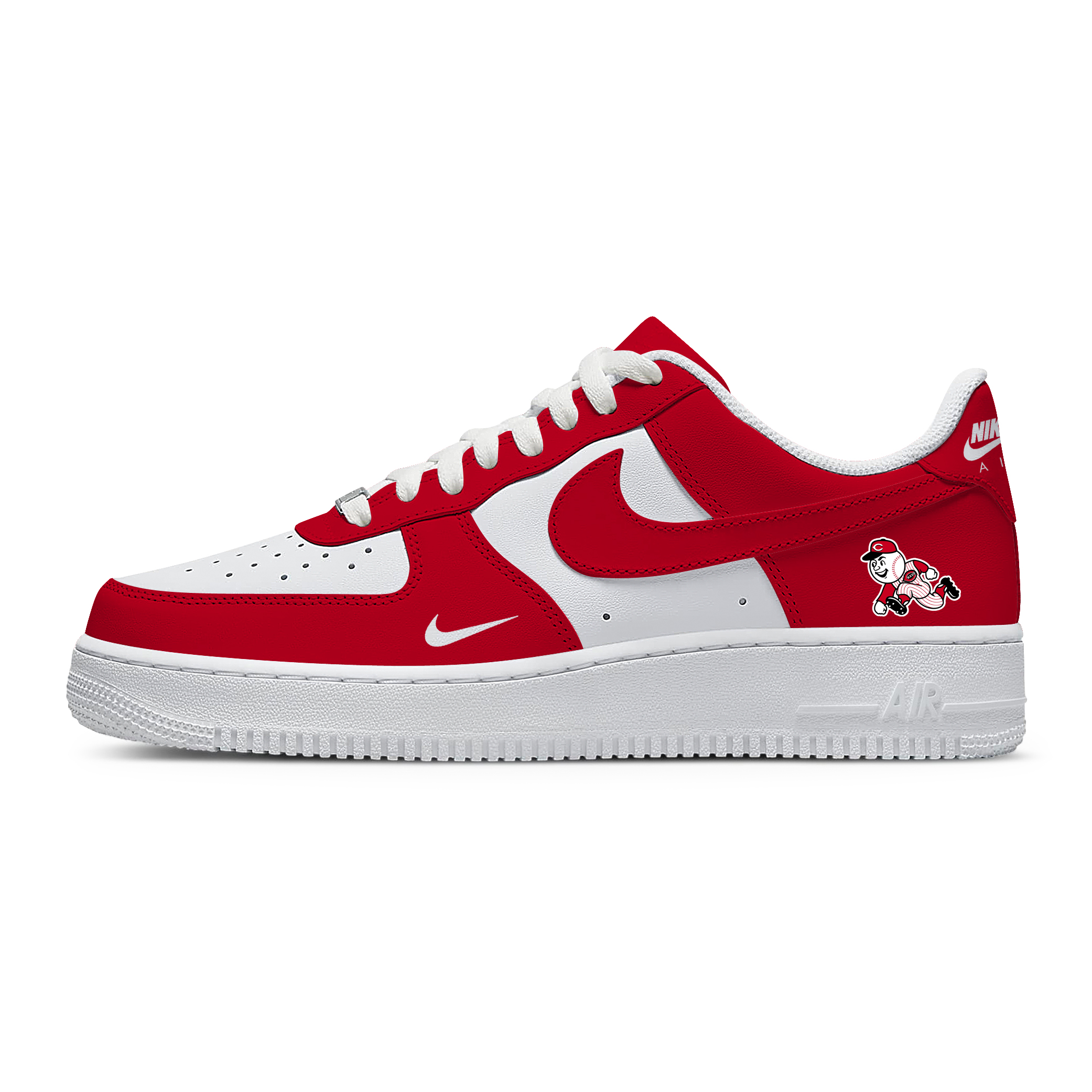 Custom Nike Air Force 1 Low x MLB Cincinnati Reds - Limited Edition Sneakers